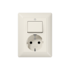 SCHUKO®-розетка 16 A / 250 B ~ с универсальным выключателем 10 AX / 250 B ~, AS 5576 U