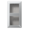 Surface cap, 2-gang, AS 582 A AL