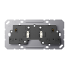 Switched socket insert, British Standard 1363, BS 3172 EINS