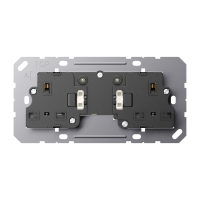 Switched socket insert, British Standard 1363, BS 3172 KO EINS