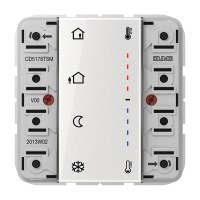 KNX комнатный контроллер, 2 группы, CD 5178 TSM