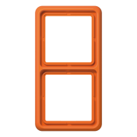 JUNG Рамка для вертикальной и горизонтальной установки ударопрочная, 2-кратная; оранжевая