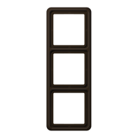 JUNG Рамка для вертикальной и горизонтальной установки, 3-кратная; коричневая