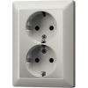 2-gang SCHUKO® socket 16 A / 250 V ~, ES 5020 KI-L