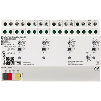 eNet радиодиммер 4-группы, для DIN-рейки, FM UD 420250 REG
