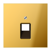 JUNG Крышка для ординарной телефонной и компютерной розетки  UAE; металл цвета золота