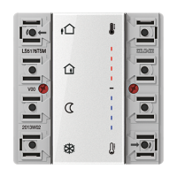 KNX комнатный контроллер, 2 группы, LS 5178 TSM