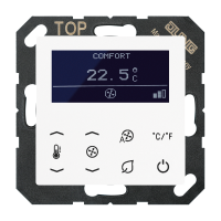 Temperature controller fan coil, 2-pipe, TRD A 523028 WW