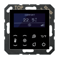 KNX temperature controller fan coil, TRD A 5248 SW