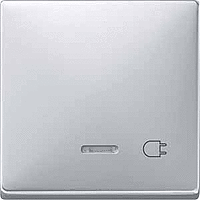 КЛАВИША С ОКОШ.Д/СВ.ИНД."РОЗЕТКА"АЛЮМ