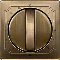 ЦЕНТР.ПЛАТА ТАЙМЕРА 15 МИН, АНТИЧ. ЛАТУНЬ