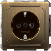 МЕХ-М РОЗЕТКИ С/З Б/Ш АНТИЧНАЯ ЛАТУНЬ