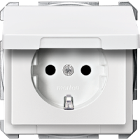 РОЗ. SCHUKO, 2P+E, 16А, 250В, С КРЫШКОЙ,