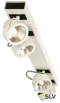 KALU 4 LONG LED светильник накладной 60Вт с LED 3000К, 4000лм, 4х 60°, белый/ черный