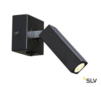 STIX светильник накладной 4.5Вт с выключателем и LED 3000К, 185лм, 30°, черный (ex 146270)