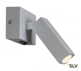 STIX светильник накладной 4.5Вт с выключателем и LED 3000К, 185лм, 30°, серебристый (ex 146272)