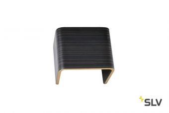 MANA 120, плафон из древесины, черный/ коричневый