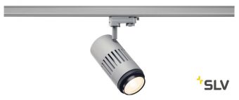 3Ph, STRUCTEC ZOOM светильник 35Вт c LED 3000K, 2960-3120лм, 25°-60°, CRI>90, серебристый