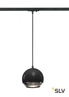 1PHASE-TRACK, LIGHT EYE 150 PD светильник подвесной для лампы ES111 75Вт макс., черный/ хром