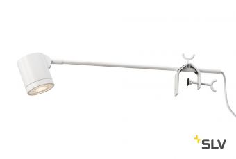 ANELA LED DISPLAY светильник на струбцине 10Вт с LED 3000К, 750лм, 50°, с выключателем, белый