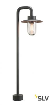 MOLAT POLE светильник ландшафтный IP44 для лампы E27 60Вт макс., антрацит/ стекло прозрачное