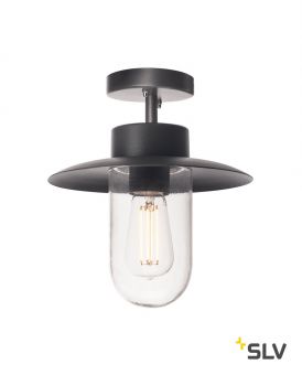 MOLAT CL светильник потолочный IP44 для лампы E27 60Вт макс., антрацит/ стекло прозрачное