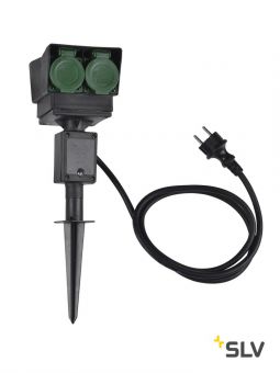 Удлинитель садовый на 4 розетки, IP44, кабель 1.5 метра, DE/RU