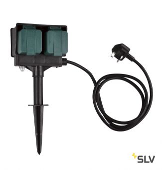 Удлинитель садовый на 4 розетки, IP44, кабель 1.5 метра, UK