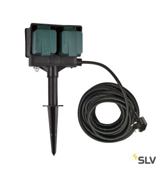 Удлинитель садовый на 4 розетки, IP44, кабель 10 метров, UK