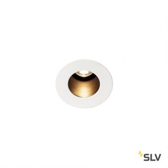 HORN MINI LED светильник встраиваемый 350мА 1.2Вт с LED 3000К, 70лм, 12°, CRI>90, черный/ белый