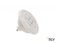 LED QPAR111 GU10 источник света 230В, 7.3Вт, 2700K, 730лм, 13°, белый корпус