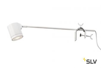 ANELA LED DISPLAY светильник на струбцине 10Вт с LED 4000К, 750лм, 50°, с выключателем, белый