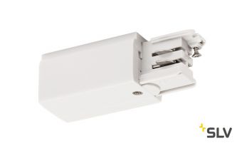 3Ph | S-TRACK, разъём питания торцевой, GND слева, 16А макс., белый RAL9016 (ex 175051)