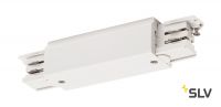 3Ph | S-TRACK, коннектор прямой внешний с разъёмами питания, 16А макс., белый RAL9016 (ex 175091)
