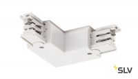 3Ph | S-TRACK, L-коннектор с разъёмом питания, 16А макс., GND по внутреннему углу, белый (ex 175111)