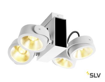 TEC KALU 4 LED светильник накладной 60Вт с LED 3000К, 3800лм, 4х  60°, белый/ черный