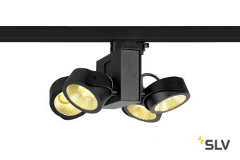 3Ph, TEC KALU 4 LED светильник накладной 60Вт с LED 3000К, 3800лм, 4х 24°, черный