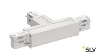 3Ph | EUTRAC®, T-коннектор с разъёмом питания, GND справа, 16A макс., белый RAL9016 (ex 145641)