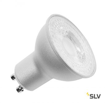 LED GU10 источник света 230В, 7.2Вт, 4000K, 570лм, 36°, диммируемый, серебристый корпус