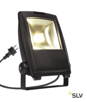 FLOOD LIGHT 25 светильник IP65 32Вт с LED 3000К, 2200лм, 90°, кабель 2м с вилкой, черный (ex 231162)