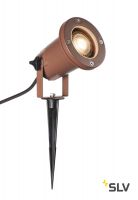 NAUTILUS 15 SPIKE светильник IP65 для лампы LED GU10 11Вт макс., кабель 1.5м с вилкой, бурый