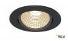 NEW TRIA 68 ROUND CS/LS DtW светильник встр. 7.2Вт с LED 1800-3000К, 440лм, 38°, CRI>90, черный