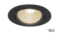 NEW TRIA 68 ROUND CS/LS DtW светильник встр. 7.2Вт с LED 1800-3000К, 440лм, 38°, CRI>90, черный