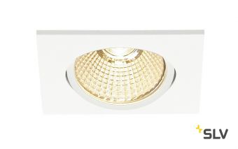 NEW TRIA 68 SQUARE CS/LS DtW светильник встр. 7.2Вт с LED 1800-3000К, 440лм, 38°, CRI>90, белый