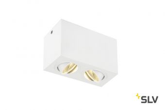 TRILEDO DOUBLE LED CL светильник потолочный 16Вт с LED 3000К, 1340лм, 2x 36°, белый