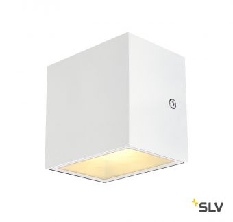 SITRA CUBE LED светильник настенный IP44 10Вт с LED 3000К, 2х 560лм, 2х 90°, белый