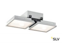 ALMINO DOUBLE светильник IP65 90Вт c LED 4000K, 11000лм, 50°, UGR<19, серебристый RAL7005
