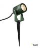 LED SPIKE светильник ландшафтный IP55 6Вт с LED 3000К, 400лм, 40°, кабель 1.5м с вилкой, зеленый