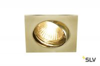 PIKA SQUARE TURNO QPAR51 светильник встраиваемый для лампы GU10 50Вт макс., латунь