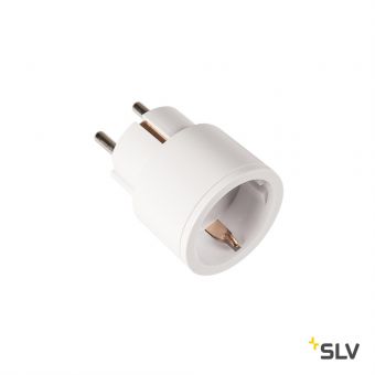 SLV CONTROL BY TRUST, радиовыключатель с розеткой, 230W, 2300Вт макс., до 32 передатчиков, белый